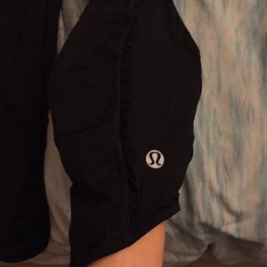 Lululemon Black Capris with rolldown waistband